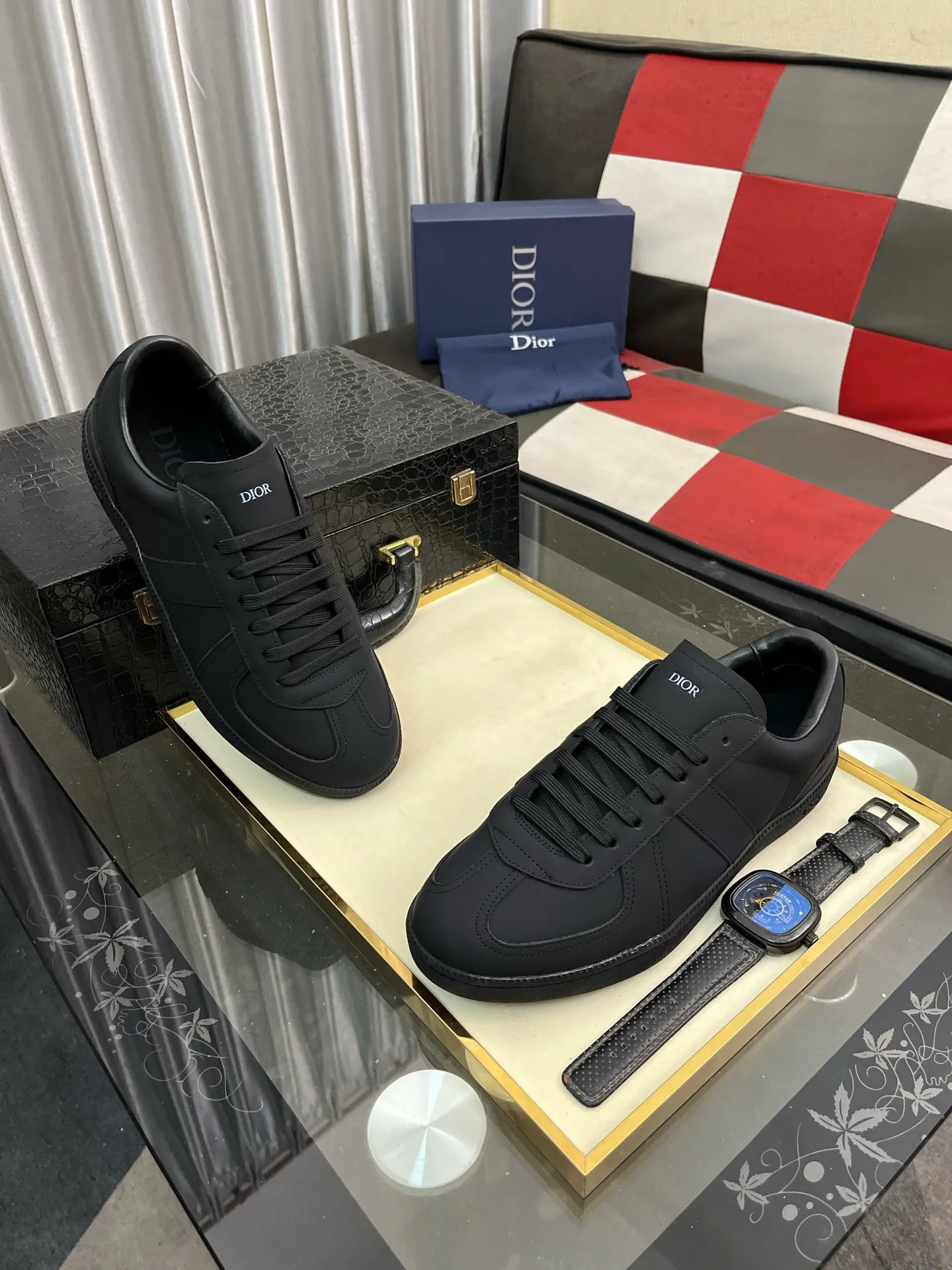Men's Men's Shoes 💰400⌚️⌚️《Dior DIOR*》The latest and most popular casual shoes, top brand [seduce] luxury~purchase, top~quality. [Strong] The upper is made of imported breathable cowhide with material ➕ breathable sheepskin feet (•) and fine workmanship. Original stylish and stylish soft rubber wear-resistant outsole, light and comfortable on the foot, size: 38-443️⃣colors available